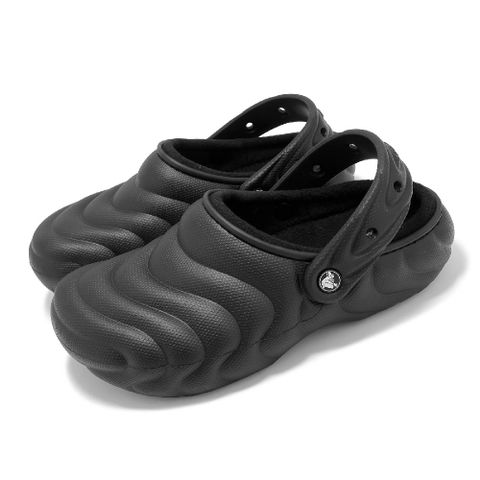 Crocs 卡駱馳 麵包鞋 Classic Lined Overpuff Clog 男女鞋 黑 暖棉蓬蓬 保暖 休閒鞋 210059001