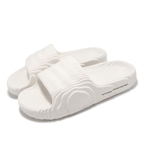 ADIDAS 愛迪達 拖鞋 Adilette 22 W 女鞋 白 地形圖 一體式 涼拖鞋 愛迪達 IG8263