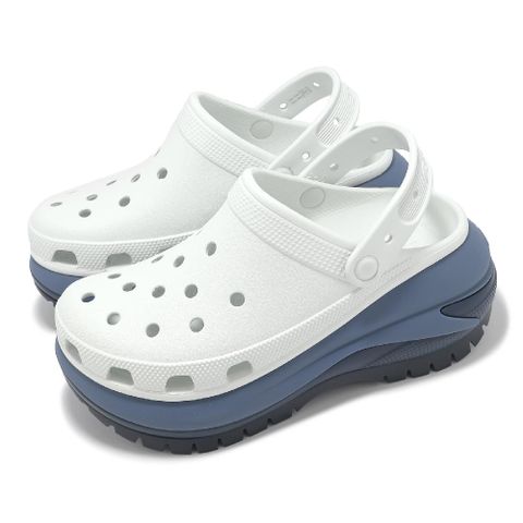 Crocs 卡駱馳 洞洞鞋 Mega Crush Matte Clog 男女鞋 月光灰 經典光輪花呢克駱格 厚底 卡駱馳 2107491NL