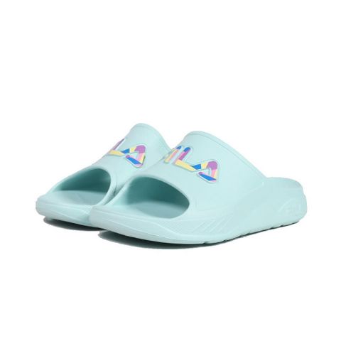 Fila PLUMPY SLIDE2 Slipper 男鞋 女鞋 運動拖鞋 藍綠色-4S334Y666