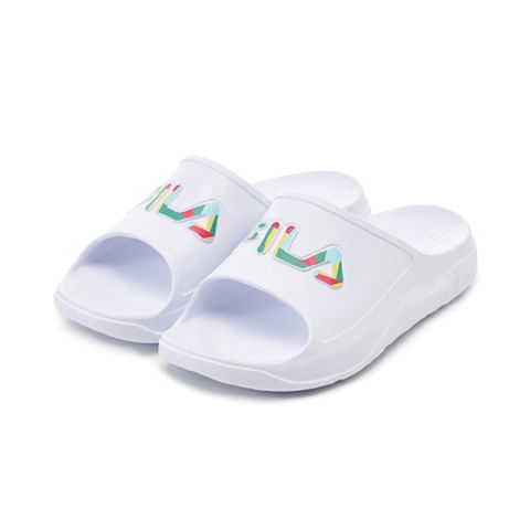 Fila PLUMPY SLIDE2 Slipper 男鞋 女鞋 運動拖鞋 白色-4S334Y111