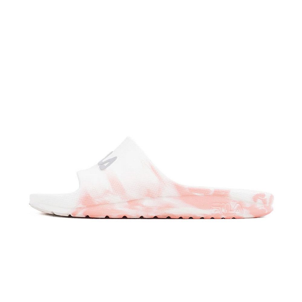 Fila SLEEK SLIDE Splash Slipper 男鞋 女鞋 運動拖鞋 白粉色-4S356Y115