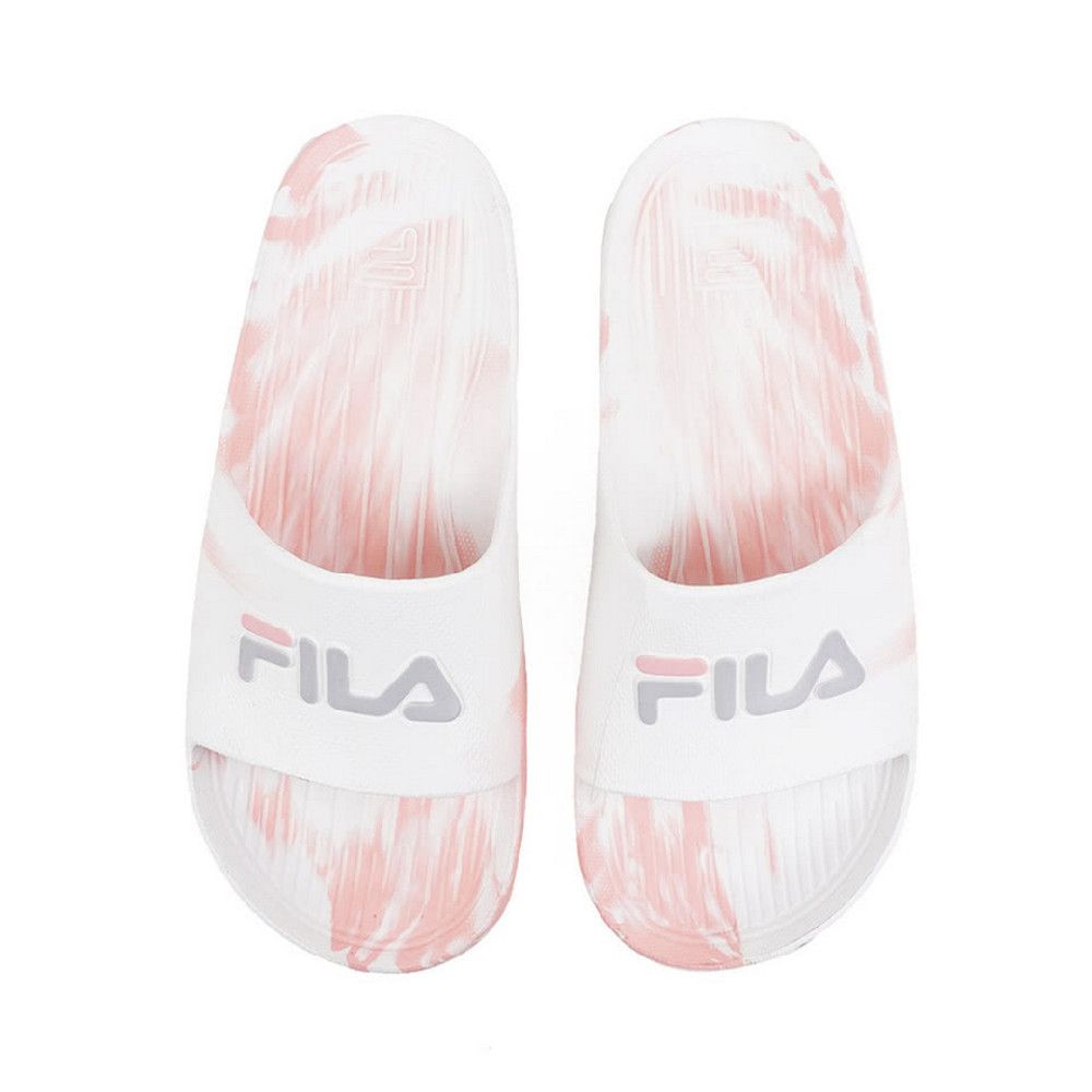 Fila SLEEK SLIDE Splash Slipper 男鞋 女鞋 運動拖鞋 白粉色-4S356Y115