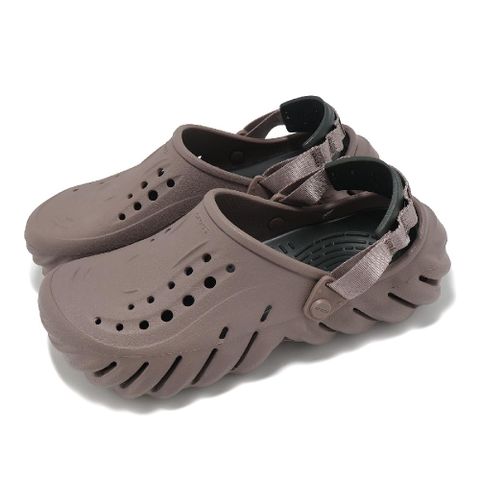 Crocs 卡駱馳 洞洞鞋 Echo Clog 男鞋 女鞋 松露色 波波克駱格 休閒鞋 涼拖鞋 卡駱馳 2079370LF