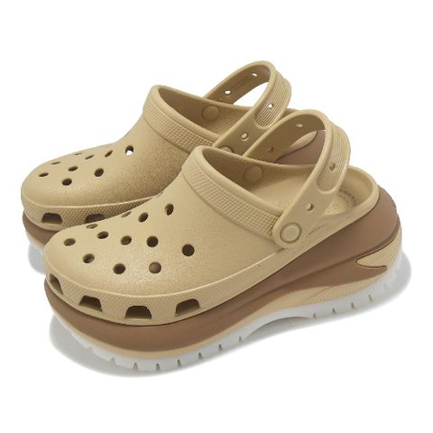 洞洞鞋 Mega Crush Matte Clog 男女鞋 土黃 經典光輪花呢克駱格 厚底 卡駱馳 210749209