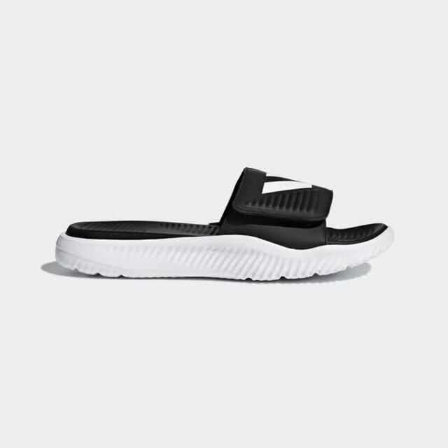 adidas 愛迪達 Adidas Alphabounce Slide BA8775 男鞋 運動 休閒 涼鞋 拖鞋 愛迪達 黑白