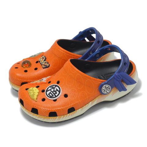 Crocs 卡駱馳 洞洞鞋 Dragon Ball Z Classic K 中童 橘藍 悟空 Goku 七龍珠Z 21089790H