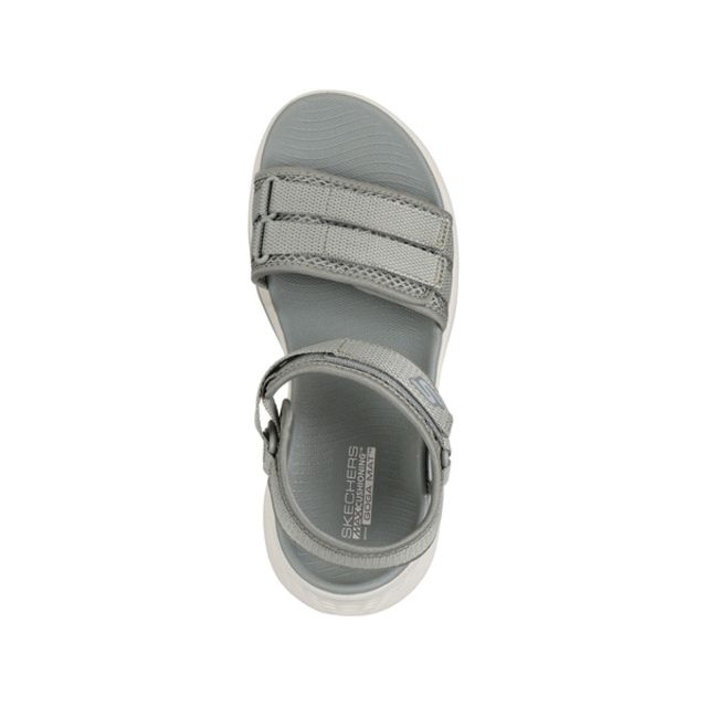 SKECHERS 斯凱奇 Skechers Max Cushioning Elite [141617OLV女] 運動休閒涼鞋 舒適 灰綠