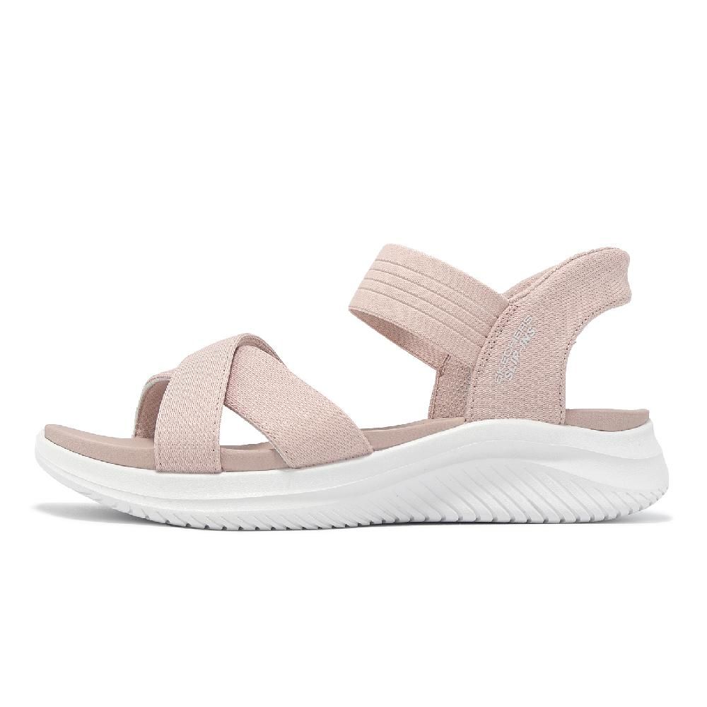 SKECHERS 斯凱奇 涼鞋 Ultra Flex 3 Slip-Ins 女鞋 粉白 守護地球系列 瞬穿科技 輕量 健走涼鞋 119975BLSH