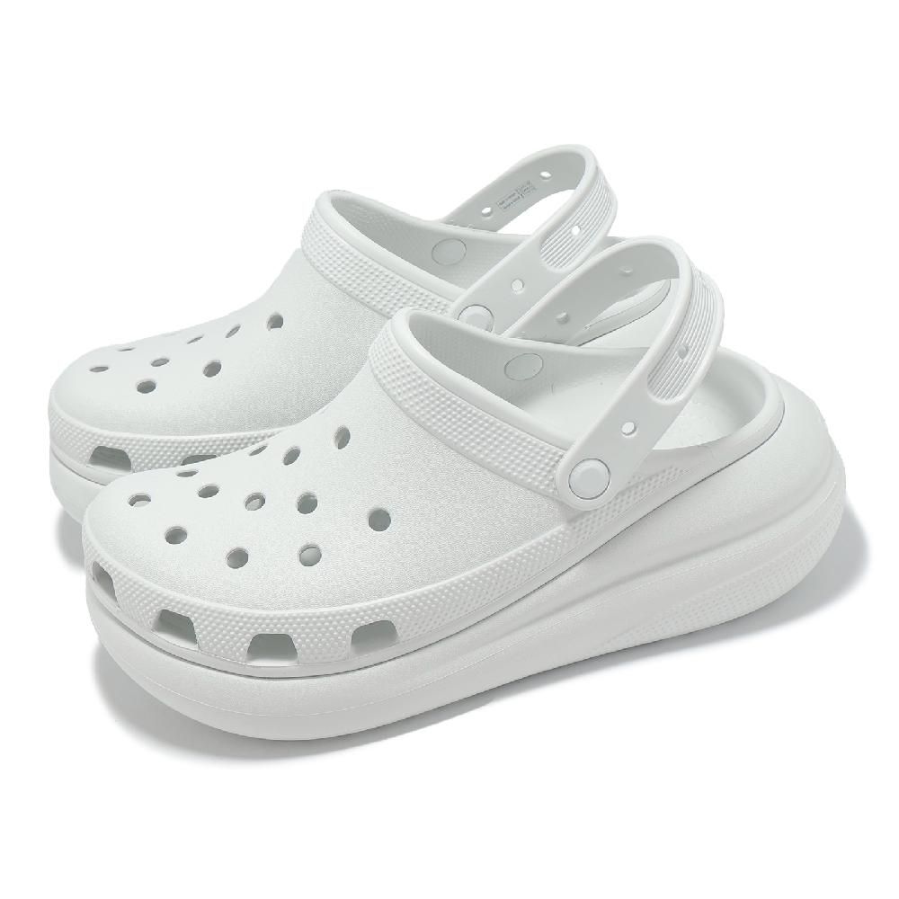 Crocs 卡駱馳 洞洞鞋 Crush Clog 男鞋 女鞋 泡芙克駱格 月光灰 厚底 增高 休閒鞋 卡駱馳 2075211NK