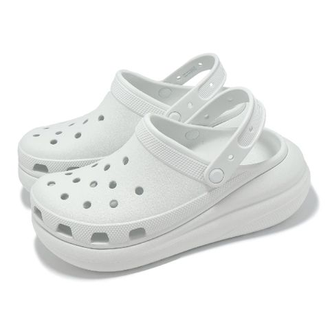 Crocs 卡駱馳 洞洞鞋 Crush Clog 男鞋 女鞋 泡芙克駱格 月光灰 厚底 增高 休閒鞋 卡駱馳 2075211NK