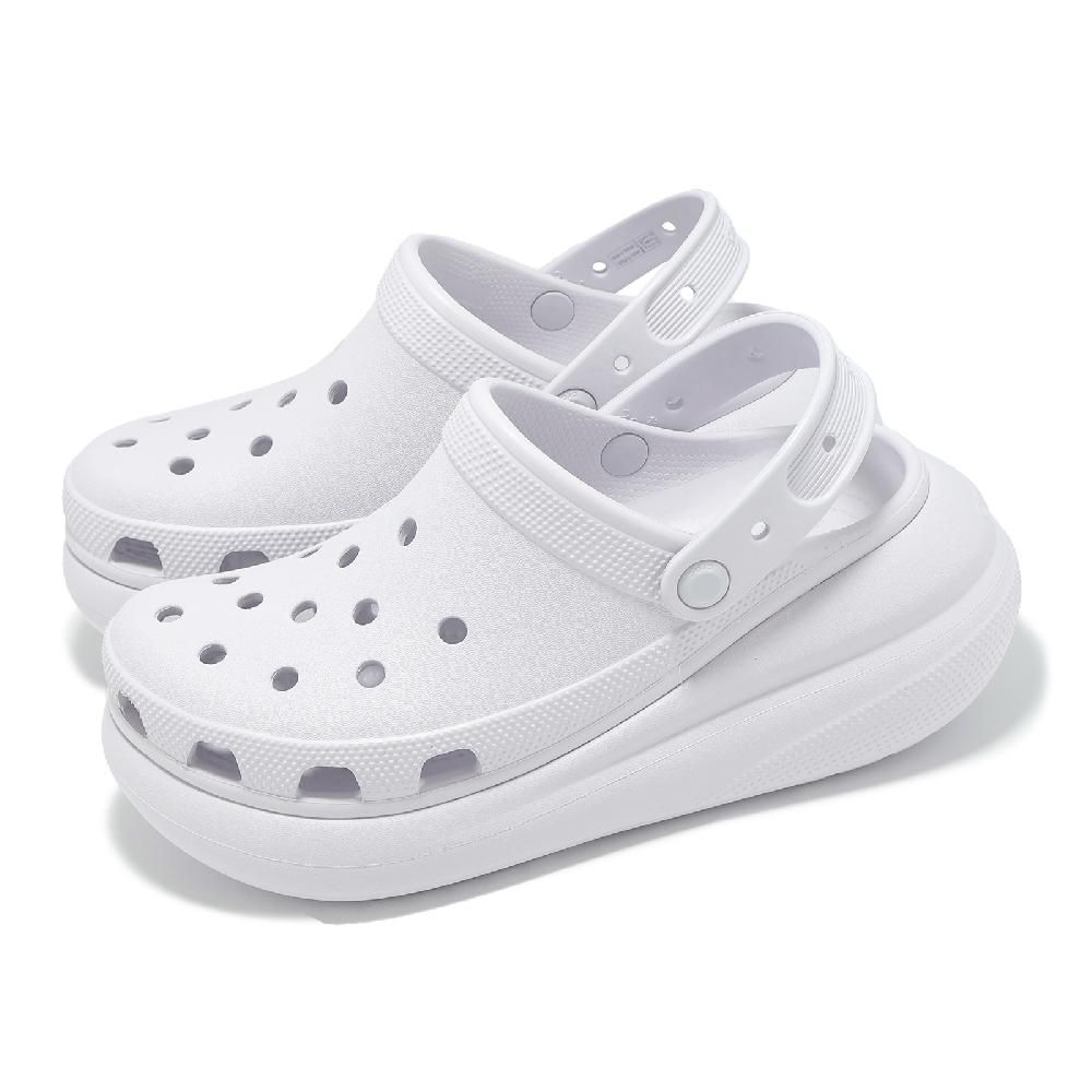 Crocs 卡駱馳 洞洞鞋 Crush Clog 男鞋 女鞋 泡芙克駱格 霜紫色 灰 厚底 增高 休閒鞋 卡駱馳 2075215BO