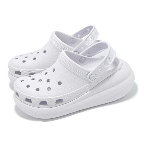 Crocs 卡駱馳 洞洞鞋 Crush Clog 男鞋 女鞋 泡芙克駱格 霜紫色 灰 厚底 增高 休閒鞋 卡駱馳 2075215BO