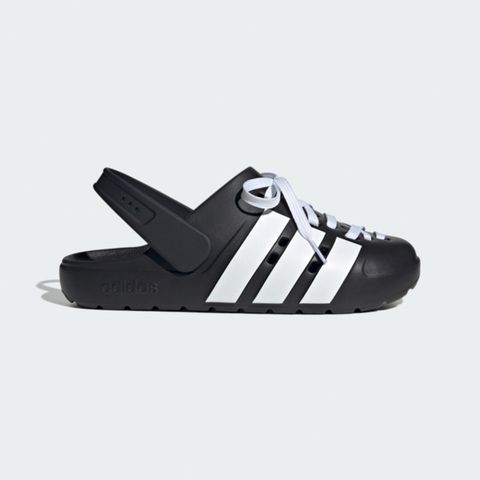 Adidas Adilette Clog 2.0 JR4025 男女 運動拖鞋 拖鞋 洞洞鞋 黑 白