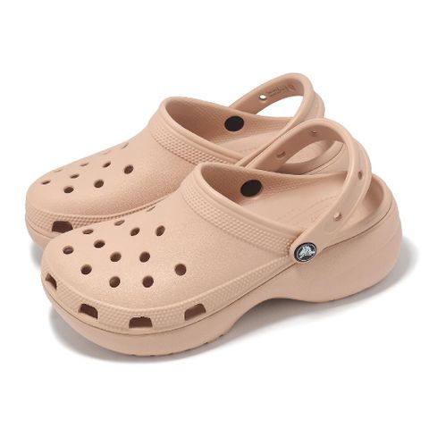 厚底洞洞鞋 Classic Platform Clog W 女鞋 經典雲朵克駱格 焦糖粉 卡駱馳 2067507AF