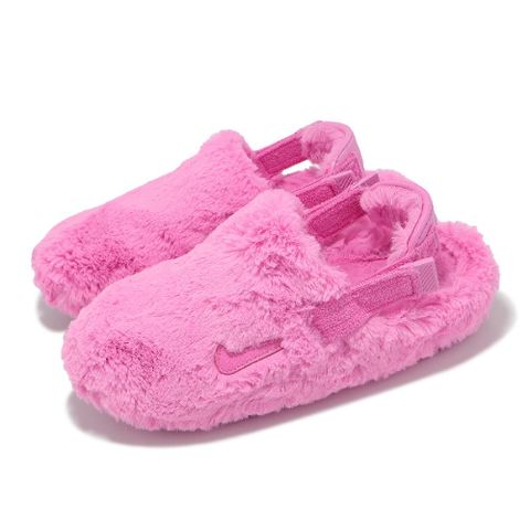 穆勒涼鞋 Wmns Calm Mule SE 女鞋 粉紅 毛絨絨 涼鞋 懶人鞋 FZ3118-600