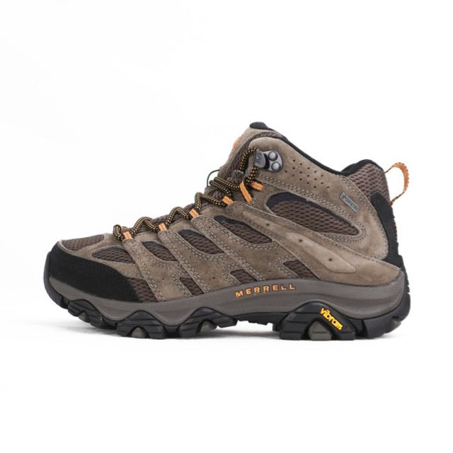 Merrell  Moab 3 Mid Gore-Tex [ML035795W] 男 越野鞋 戶外 登山 防水 寬楦 棕黑