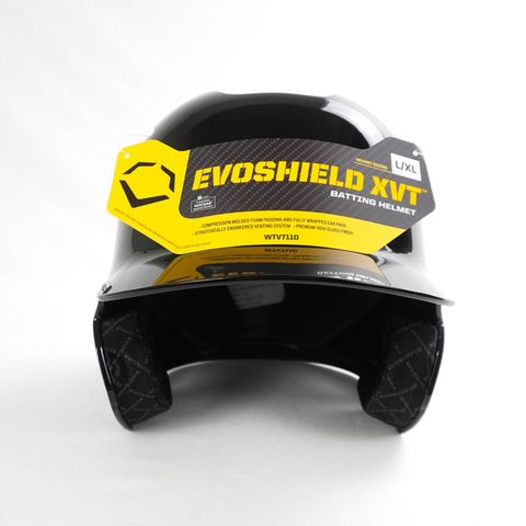 EVO XVT [WTV7110BL] 打擊頭盔 硬式棒球 安全 防護 舒適 包覆 通風 不悶熱 亮面 黑