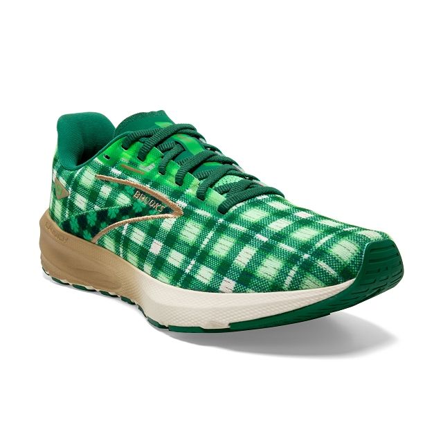 BROOKS  女鞋 慢跑鞋 推進加速象限 LAUNCH 10_Run Lucky幸運草限定款 (1203981B344)