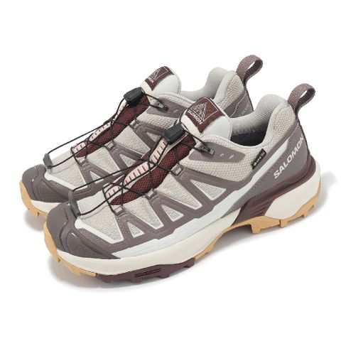 SALOMON 戶外鞋 X Ultra 360 Edge GTX 女鞋 灰紫 紅 防水 越野 山系 休閒鞋 L47698800