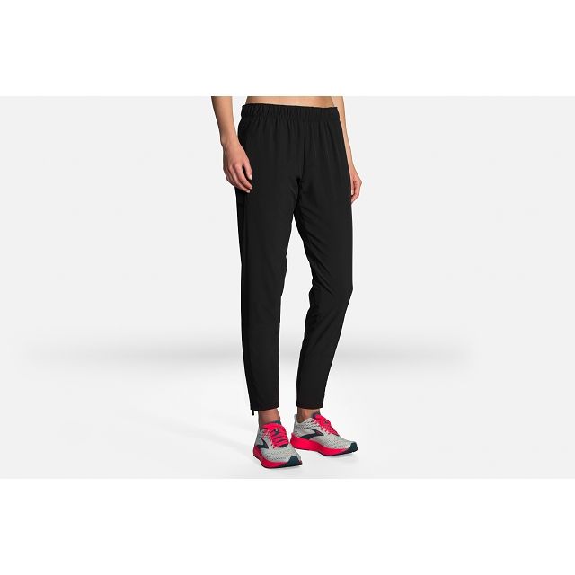 BROOKS  女 Shakeout 長褲_經典黑(221467001)