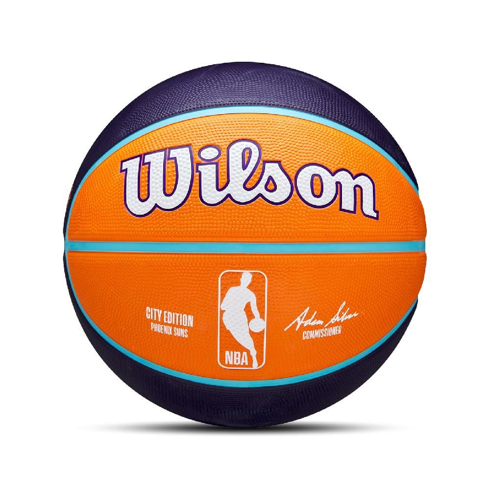 WILSON  威爾森 籃球 NBA Basketball 橘 藍 鳳凰城太陽 城市限定 7號球 深溝紋 WZ4024224XB7