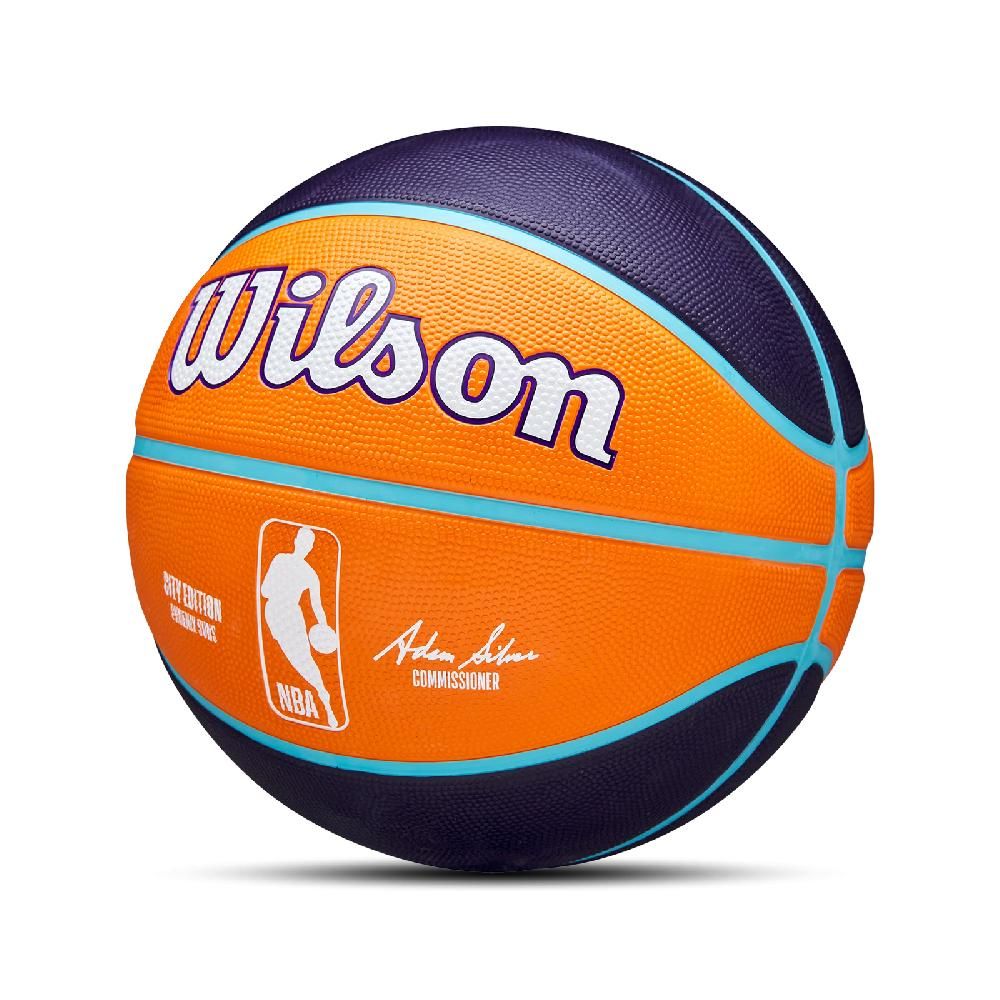 WILSON  威爾森 籃球 NBA Basketball 橘 藍 鳳凰城太陽 城市限定 7號球 深溝紋 WZ4024224XB7