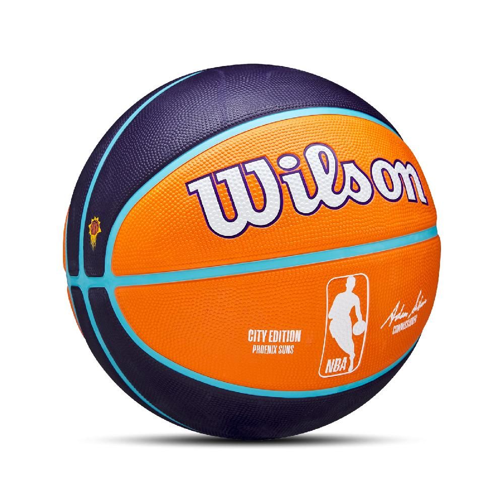 WILSON  威爾森 籃球 NBA Basketball 橘 藍 鳳凰城太陽 城市限定 7號球 深溝紋 WZ4024224XB7