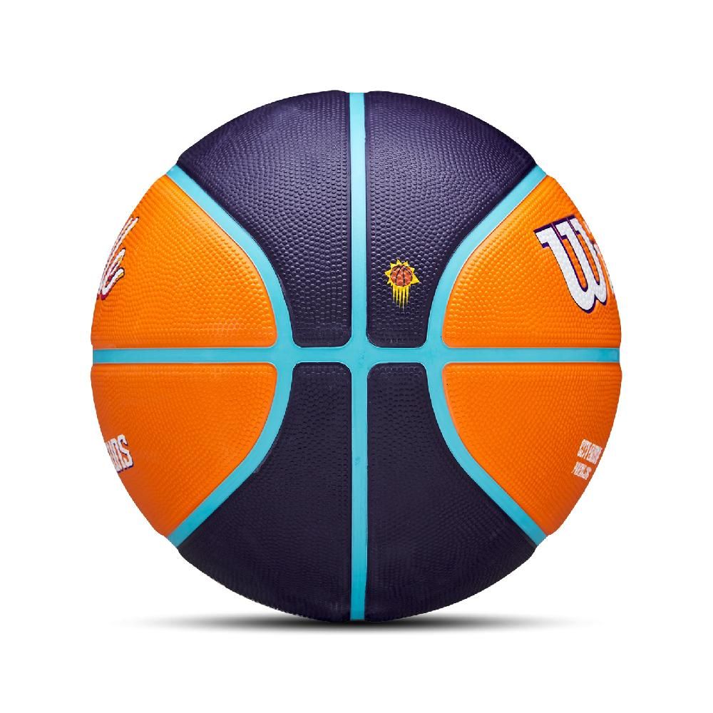 WILSON  威爾森 籃球 NBA Basketball 橘 藍 鳳凰城太陽 城市限定 7號球 深溝紋 WZ4024224XB7