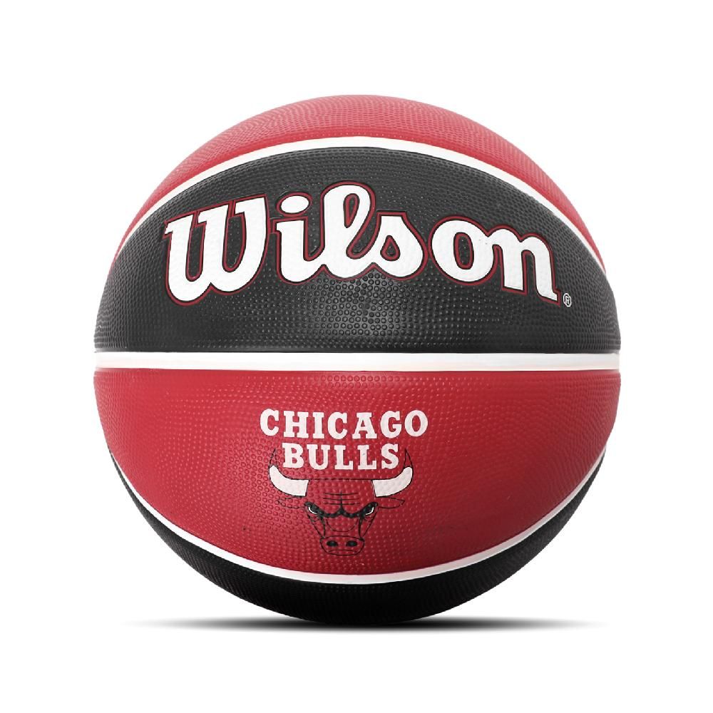 WILSON  威爾森 籃球 NBA Chicago Bulls Basketball 公牛隊 紅 黑 深溝紋 室外 標準7號球  WTB1300XBCHI