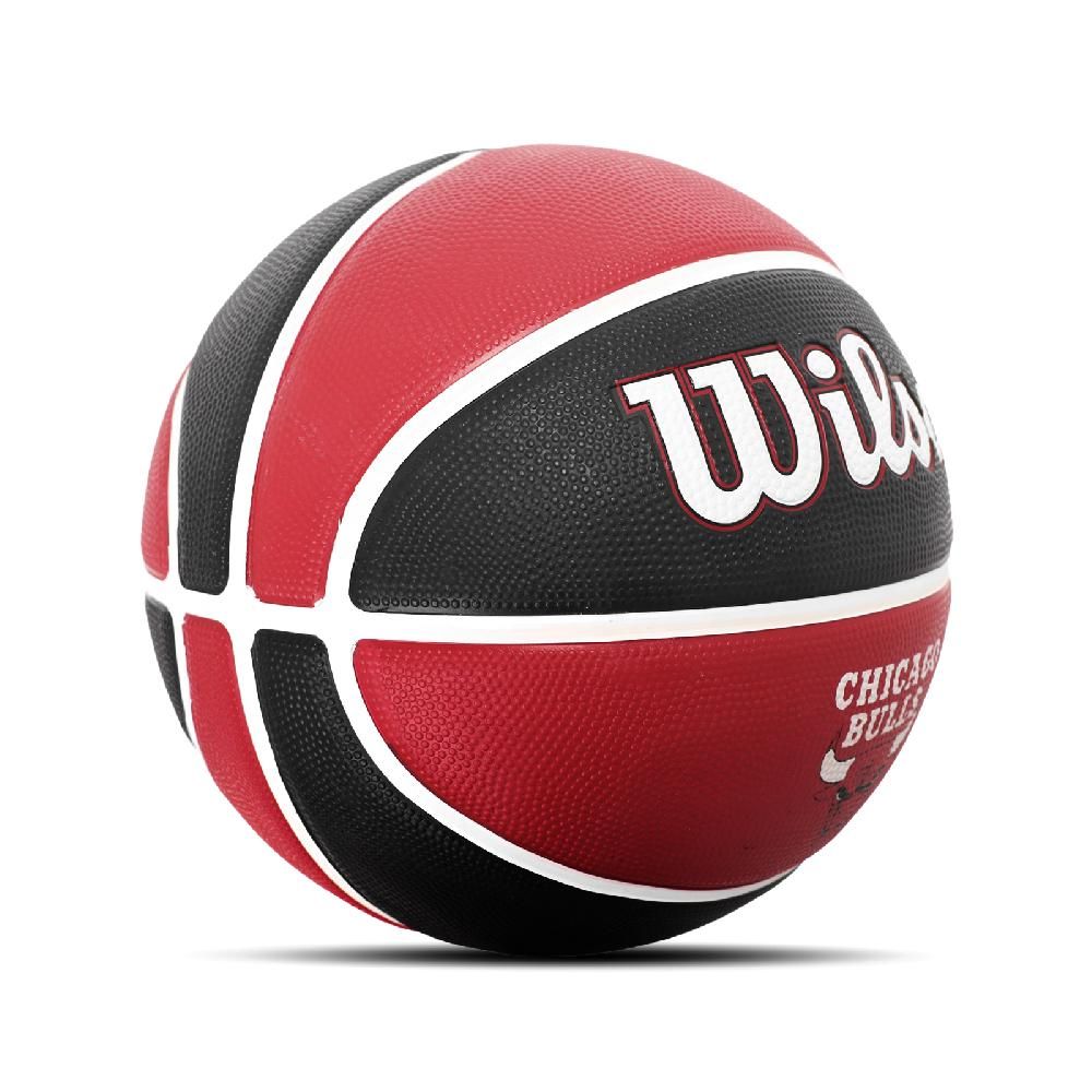 WILSON  威爾森 籃球 NBA Chicago Bulls Basketball 公牛隊 紅 黑 深溝紋 室外 標準7號球  WTB1300XBCHI