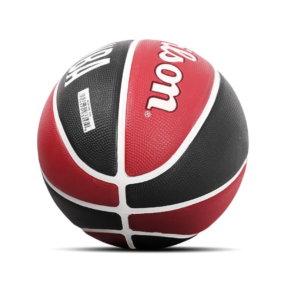 WILSON  威爾森 籃球 NBA Chicago Bulls Basketball 公牛隊 紅 黑 深溝紋 室外 標準7號球  WTB1300XBCHI