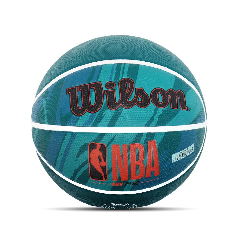 WILSON  威爾森 籃球 NBA DRV Plus NO.7 Basketball 火紋系列 綠 橡膠 室外 耐磨 標準7號球 WTB9201XB07