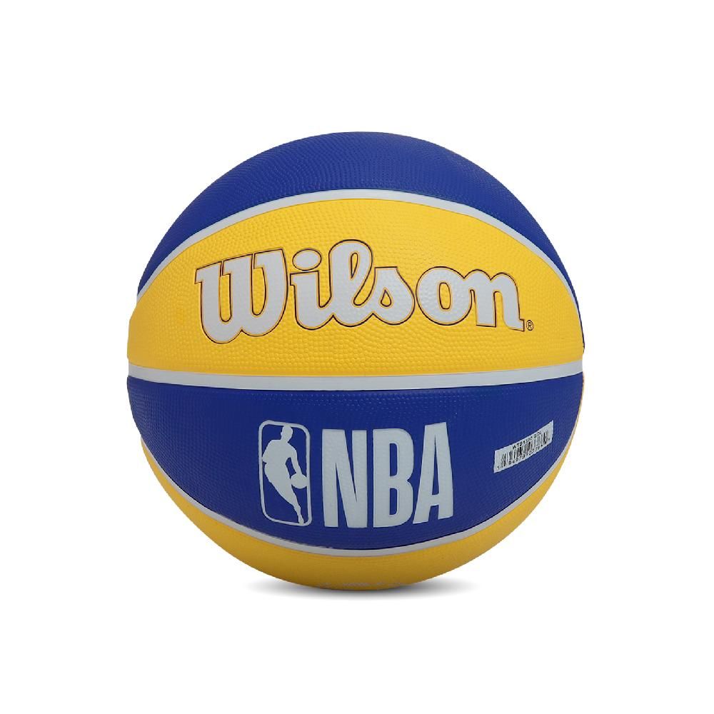 WILSON  威爾森 籃球 NBA Basketball 金州勇士 隊徽球 橡膠 室外 耐磨 Curry WTB1300XBGOL