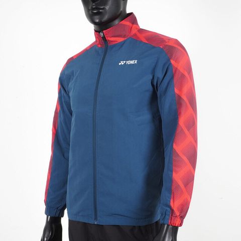 Yonex [19021TR169] 男 外套 運動 休閒 訓練 立領 吸濕 排汗 速乾 透氣 輕量 防靜電 藍紅