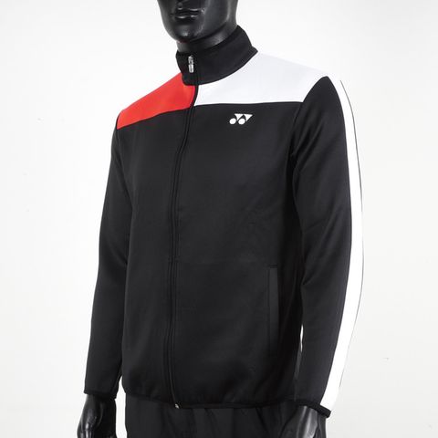 Yonex [17021TR007] 男 外套 運動 休閒 訓練 立領 吸濕 排汗 速乾 透氣 輕量 黑白紅
