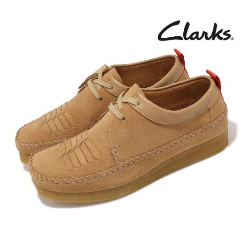 Clarks 休閒鞋 Originals Weaver Weft 男鞋 棕 編織 皮革 英倫風 克拉克 26165827