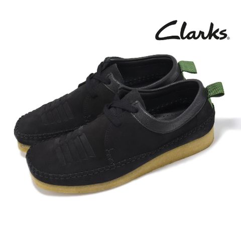 Clarks 休閒鞋 Originals Weaver Weft 男鞋 黑 編織 皮革 英倫風 克拉克 26165828