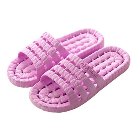 【Conalife】超柔軟PVC浴室防滑摺疊拖鞋- 4雙(顏色隨機)