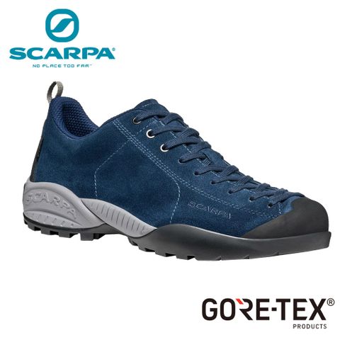 【 SCARPA 】原廠貨 原廠貨 中性 MOJITO GTX 低筒防水登山鞋/郊山鞋/休閒鞋 深海藍(32682200-Deep Ocean)
