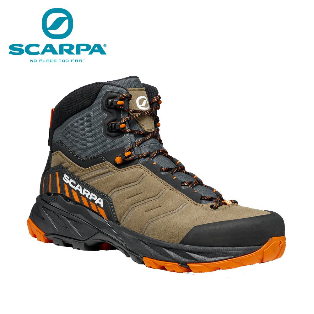 SCARPA 原廠貨 中性 RUSH TRK GTX 中筒 防水登山鞋/百岳 沙漠/芒果(63140-200)