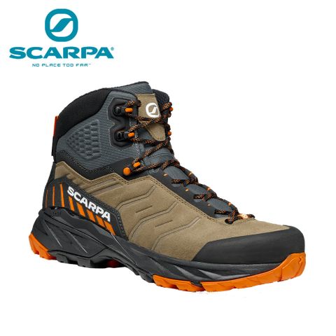 【 SCARPA 】原廠貨 中性 RUSH TRK GTX 中筒 防水登山鞋/百岳 沙漠/芒果(63140-200)