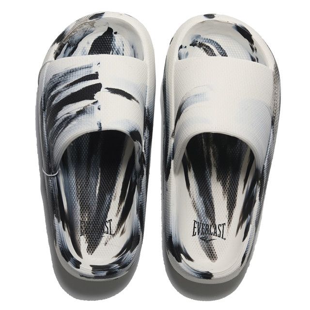 EVERLAST  拖鞋 白黑 迷彩 軟Q 4255162225