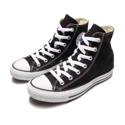 【CONVERSE】匡威 Chuck Taylor All Star OX高筒帆布鞋-黑(M9160C)