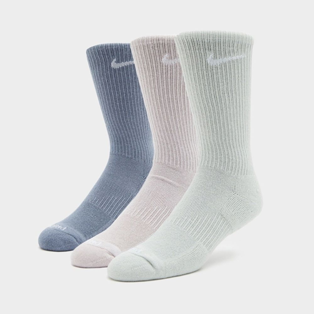NIKE 耐吉 三色中筒襪 Everyday Plus Cushioned 三雙組合襪 運動襪 休閒襪 SX6888-933