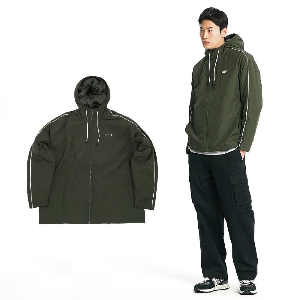 New Balance  紐巴倫 連帽外套 Essentials Jacket 男款 綠 長袖 寬鬆 保暖 美版 NB MJ33537KOU