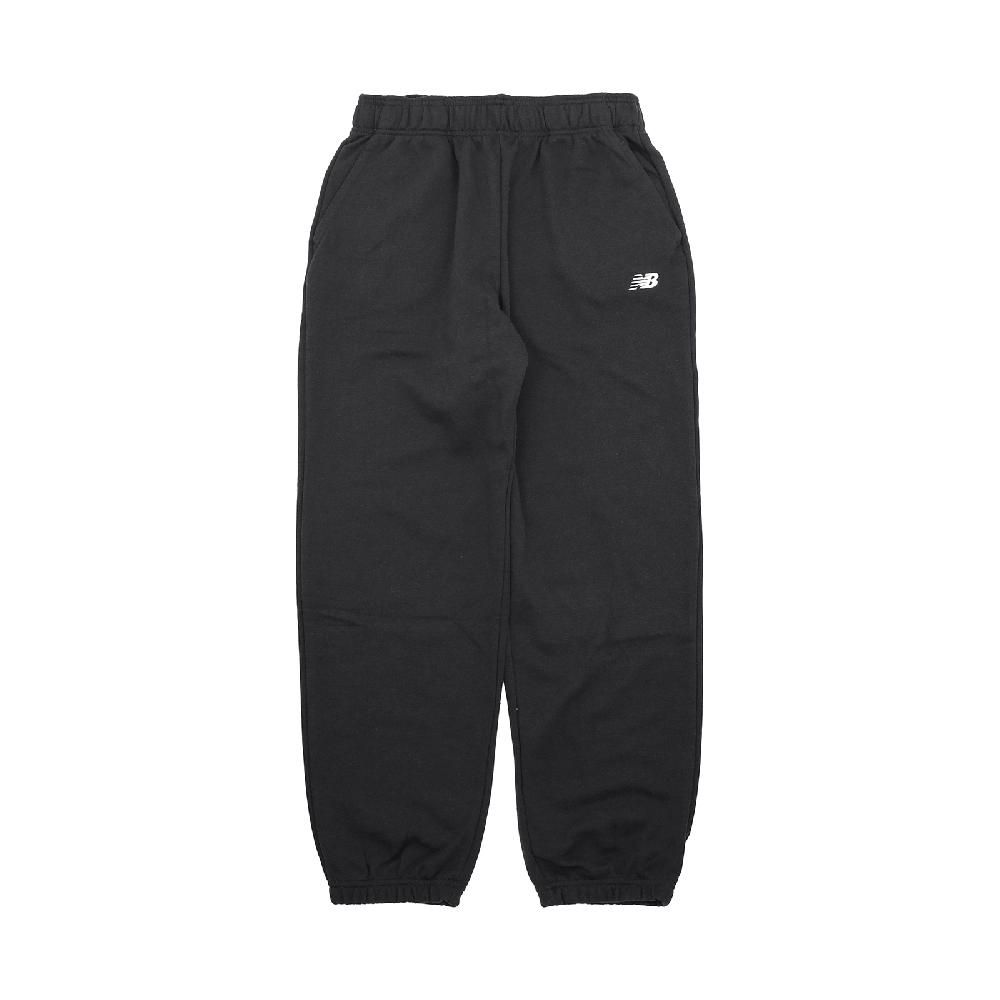 NEW BALANCE  紐巴倫 長褲 SE FT Pants 女款 黑 白 抽繩 寬鬆 束腳 棉褲 褲子 NB AWP41500BK