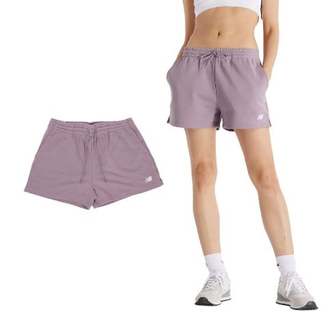 NEW BALANCE 紐巴倫 短褲 Sport Essentials French Terry Shorts 女款 紫 3吋 NB WS41500ICW