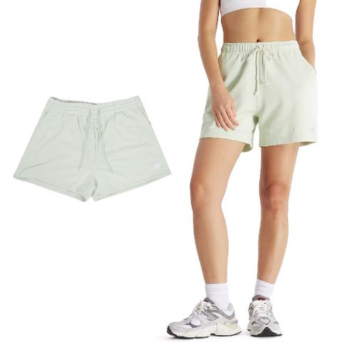 NEW BALANCE 紐巴倫 短褲 Sport Essentials French Terry Shorts 女款 綠 3吋 NB WS41500NUM