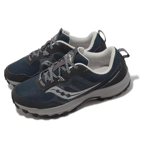 SAUCONY 索康尼 越野跑鞋 Excursion TR16 2E 寬楦 男鞋 海軍藍 銀 戶外 運動鞋 S2074550